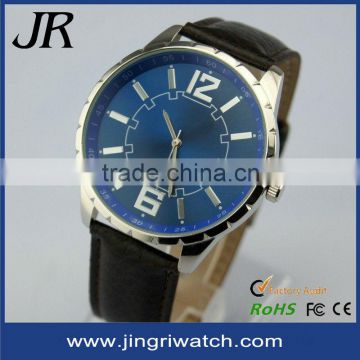 2014 waterproof alloy watch,japan movt watch,leather waterproof alloy watch