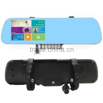 5 Inch Blue Touch Screen Parking Display Car Full Hd Dash Cam Car Camera DVR Car Video Recorder with Gps + wifi + Speaker