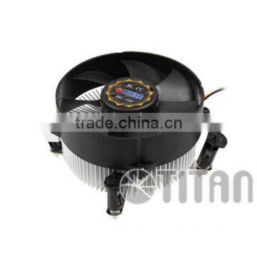 HTPC case PC case Intel 775 motherboard aluminum fin 9cm silent CPU fan cooler