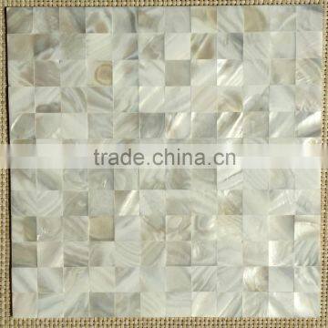 No gap white natural shell mother of pearl square Mosaic