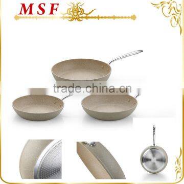 MSF-6090 Marble non stick fry pan set forged aluminum cookware set