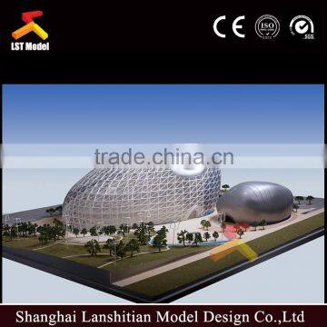 Customized colorful commerical building model making for buyers all over the world.