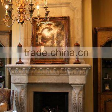 Top Grade Sand Stone Fireplace photo-5