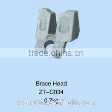 Brace Head, DIP Galvanized Parts of Scaffolding Ring Lock System ZT-C034