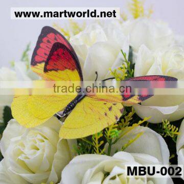 colorful plastic artificial butterfly wedding decoration butterfly event party (MBU-002)