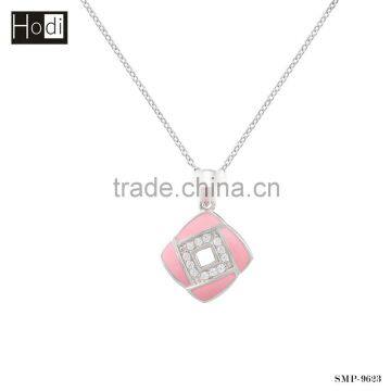 Trending hot products pinker pendant 925 sterling silver stone pendant