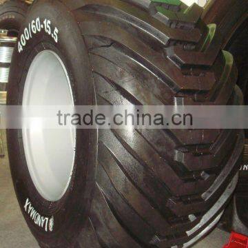 high flotation farm tire 500/60R22.5, 550/60-22.5, 600/50-22.5 700/40-22.5 for trailer , tractor and farm implement