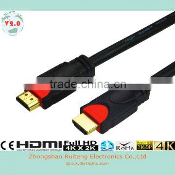 Dual color high speed HDMI Cable with Ethernet support 3D and 4K from 0.5-100m