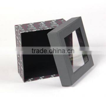 Sinicline Custom made paper gift box with clear PVC windows