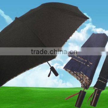 Promotional trendy wine bottle umbrella three fold