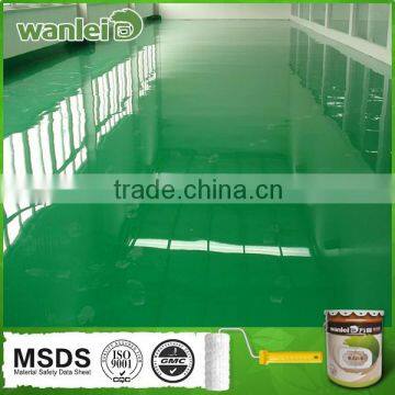 Bright, beautiful, wearable epoxy polymer floor coating