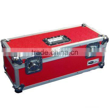 1 X NEO Aluminum Red Storage DJ Case for 300 Vinyl LP Records 7"