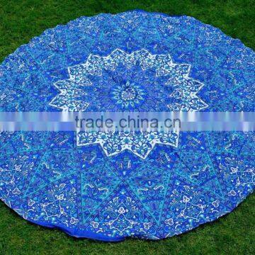 Indian Hippie Cotton Mandala Roundie Boho Yoga Mat Beach Throw Wall Hanging Tapestry