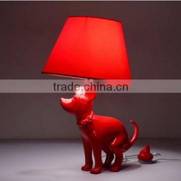 Red Pooping Dog Desk Lamps GoodBoy Study Lights for Children's Room