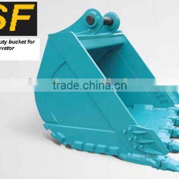 excavator heavy duty bucket 1.6CBM for Kobelco 30T excavator