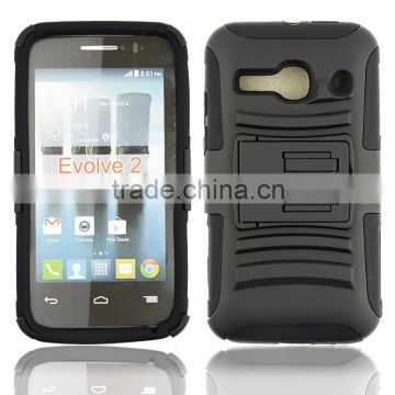 Heavy duty and rugged hoslter Cellphone case cover for Alcatel one touch evolve 2 OT4037