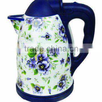 360 degrees rotating basenew designed enamel electric kettle, jug kettle, CE/RoHS approved enamel kettle, enamel water kettle