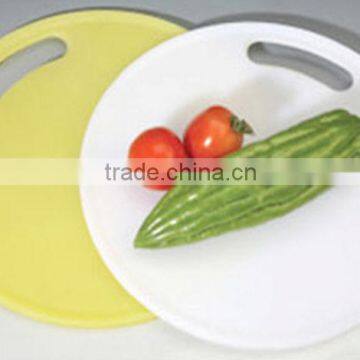 NEW STYLE 100% FOOD GRADE ROUND SHAPE PLASTIC CHOPPING BOARD