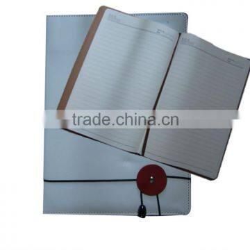 Hardcover Blank A5 pu notebooks with elastic strap