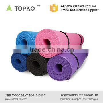 2016 Hot Sale Extra Thick Eco Friendly 12mm thickness NBR Exercise Yoga Mat