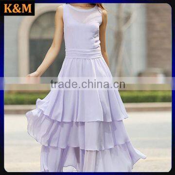 Purple dress woman chiffon maxi dress prom dress wedding dress