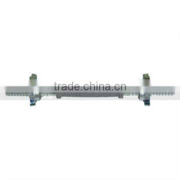 14" THREADED BAR WITH TWO STAR COLLARS WITH RUBBER HANDLE