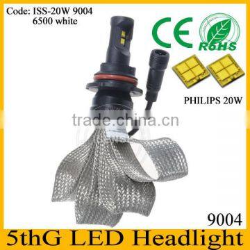 New items!! 5th g led fanless led headlight 9004/9007/h13/h7 front headlight front light