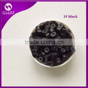 Silicone Beads Micro Link Ring Beads Feather Stick Hair Extensions With Mix-Coloured Beads 1000pcs 4.0mm*2.0mm*2.0mm photo-3