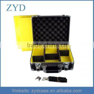 Black practical reinforced ABS skin aluminium trolley case, ZYD-SY165