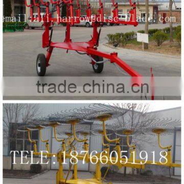 New type trailed finger wheel raker for tractor 2015 HOT SALE