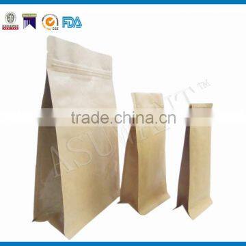 Eight-side Sealed Zipper Kraft Paper Bag photo-4
