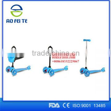 alibaba express china professional 3 in 1 Mini T - bar Kids Scooter Plastic Balance Scooter Wholesale