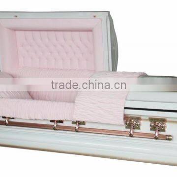 Stainless steel copper white casket& coffin Nantong Millionaire