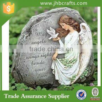 Angel with Bless Outdoor Blue Garden Stones                        
                                                Quality Choice