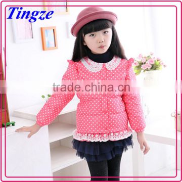 High quality wholesale fashion hot factory directly wholesale price child fashion cotton kid clothes girl overcoat HZWC18-1