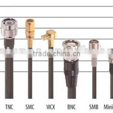 Yetnorson Shenzhen Supply Fast Delivery 35cm Length Cable , Pigtail Cable SMA Connector , RF Pigtail Cable With CRC9 Connector