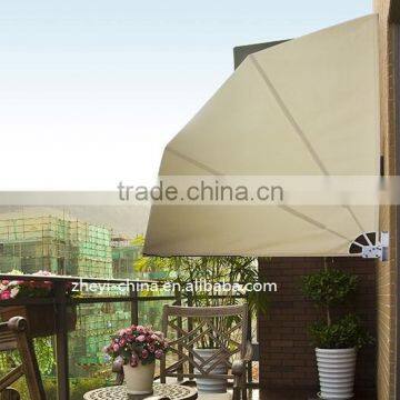 folding wind screen side awning retractable awning