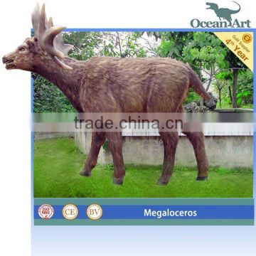 Theme park life size deer statues