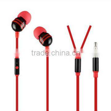 in ear earphone metallic earphone with mic for mobile accessories