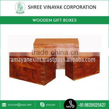 Premium Grade Wooden Boxes/Gift Boxes for Bedroom Furniture at Cheapest Market Rate from Popular Exporter