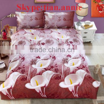 Bedding bedding set 3d printed bedding set for home Bedding set with flower 100% cotton