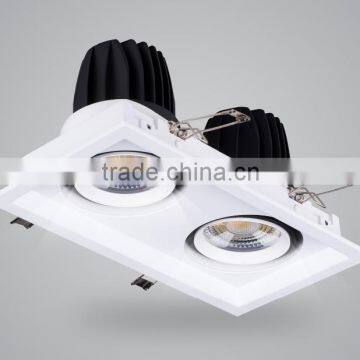 two hand antiglare grill light adjustable led downlight