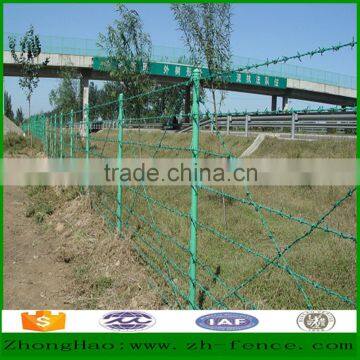 High Quality Galvanized or PVC Coated Barbed Wire Fencing Farmland Protection Fence photo-5