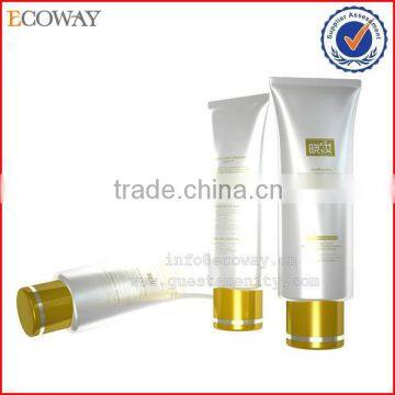 High class skin care cosmetic tube with sliver plating screw cap