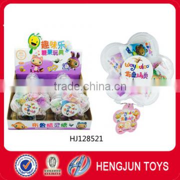 promotional candy gift toy with best prise plastic Waybuloo Crunchy fruit candy toy for kids 12pcs