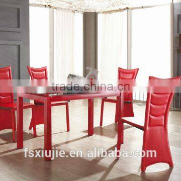 Z650-1 38" Height Modern Design Red Leather Dining Chair in Home Furniture