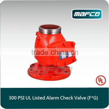 UL/CUL listed flanged fire alarm check valve swing check valve products of alarm valve system