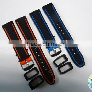 20mm 22mm 24mm 26mm High Quality Silicone Watch Bands Strap Factory price