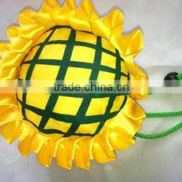 sunflower shaped foldable shopping bag