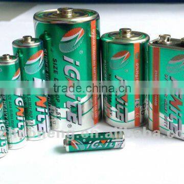 D size CARBON ZINC BATTERY